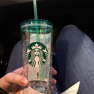 Starbucks glass snow globe